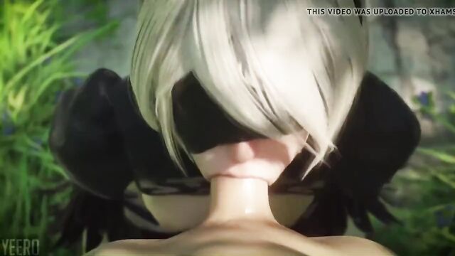 NIER AUTOMATA - 2B BLOWJOB