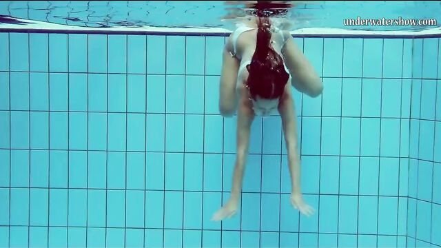 Hungarian teen Szilva underwater naked