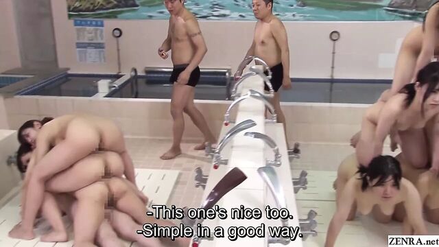 JAV time stop naked pyramid of women in bathhouse Subtitles