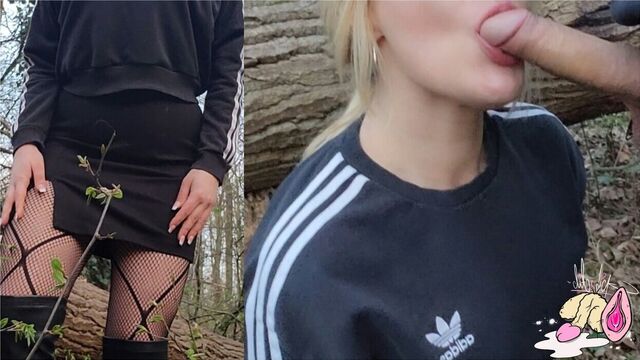 OUTDOOR Meet A Stranger In The Woods To Suck And Fuck His Big Dick Litclit69