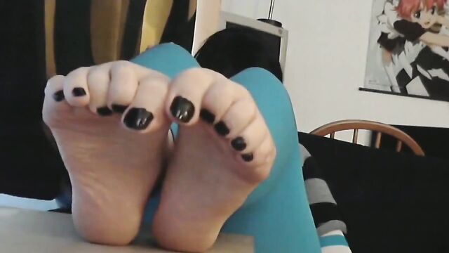 Haquelrawks Glittersoles Emo Self Foot Worship