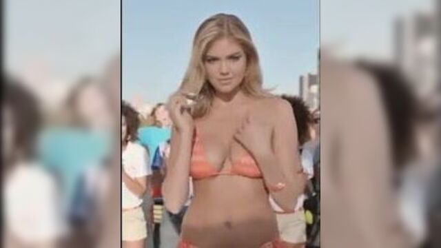 Kate Upton staring contest