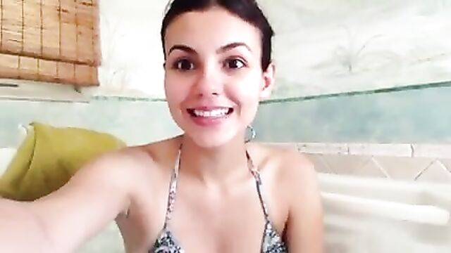 Victoria Justice in a jacuzzi again