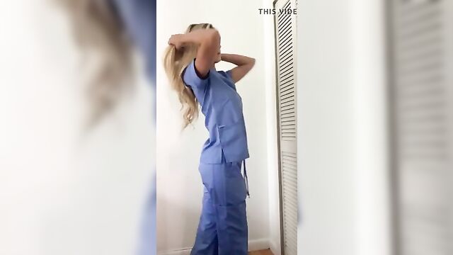Hot Sexy Nurse Stripping