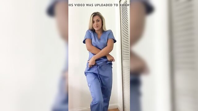 Hot Sexy Nurse Stripping