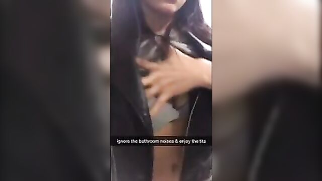 Snapchat slut show beautiful boob