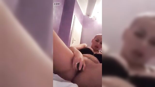 Serbian girl Nevena Hot dildoing her pussy