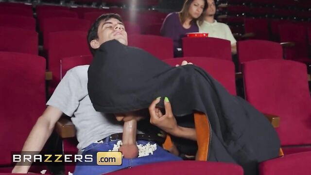 Jordi El Nino Polla Gets His Dick Sucked At The Movie Theatre By Hot Employee Tina Fire - Brazzers