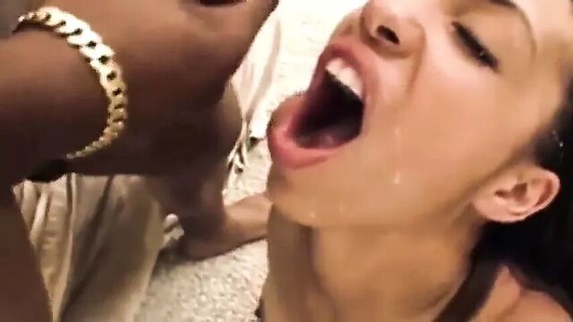 Interracial Cumshot Compilation