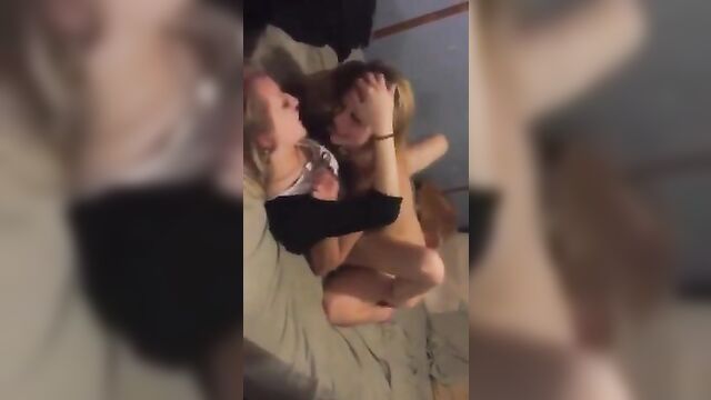 First Timer Lesbo Gets Eaten out by BFF