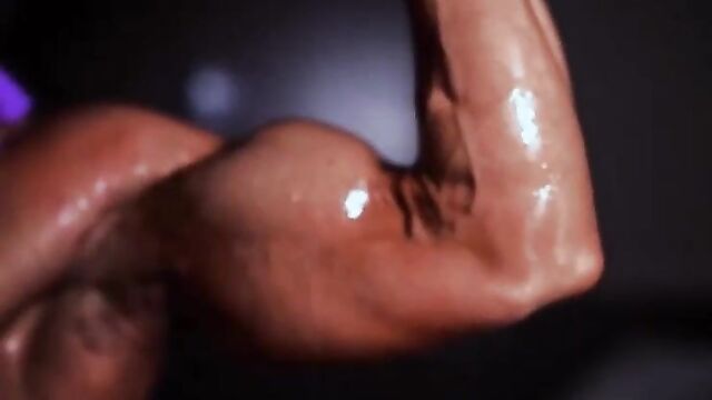 super biceps closeup