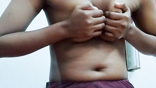 Desi Indian girl fondling her boobs, nude video, viral video, hd, free download, part 1