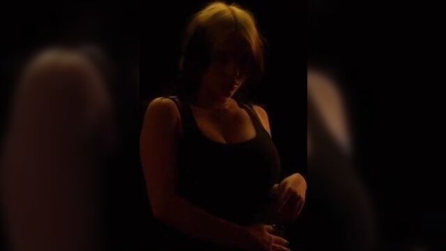 Billie Eilish big boobs on screen