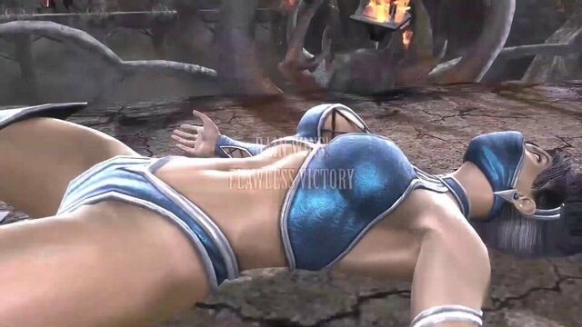 MK9 Kitana, Jade, Sonya Lose Pose + Rain and Subzero Mercy