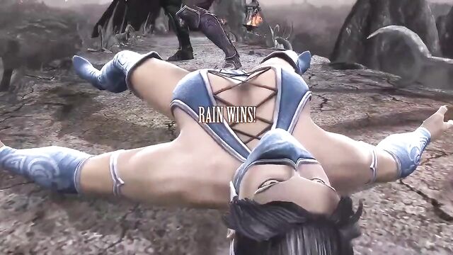 MK9 Kitana, Jade, Sonya Lose Pose + Rain and Subzero Mercy