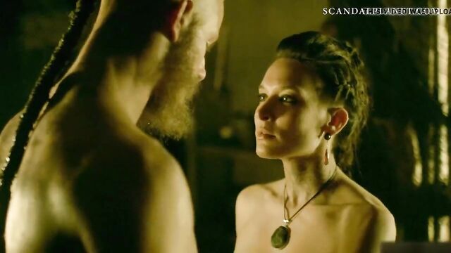 Josefin Asplund Nude Sex Scene in Vikings - ScandalPlanetCom