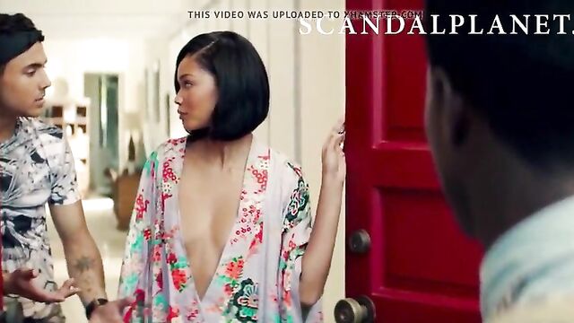 Chanel Iman Naked Scene from On ScandalPlanet.Com