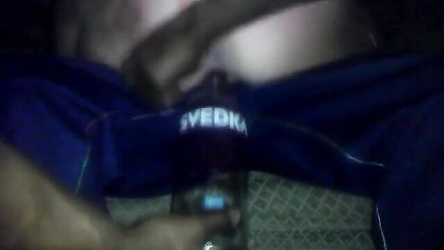 Svedka Vodka Bottle Rammed Up Pussy