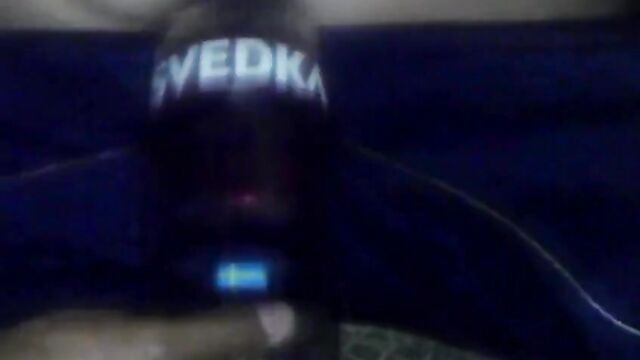 Svedka Vodka Bottle Rammed Up Pussy