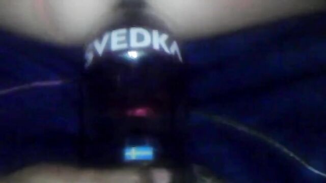 Svedka Vodka Bottle Rammed Up Pussy