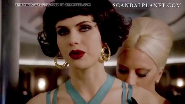 Alexandra Daddario & Lady Gaga Lesbian Kiss on ScandalPlanet