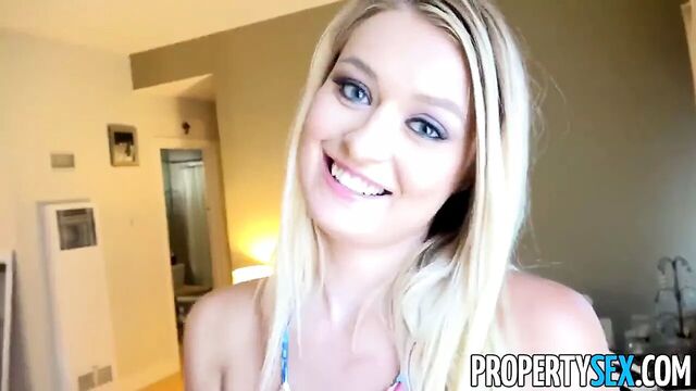 PropertySex - Polish beauty uses her pussy to land apartment