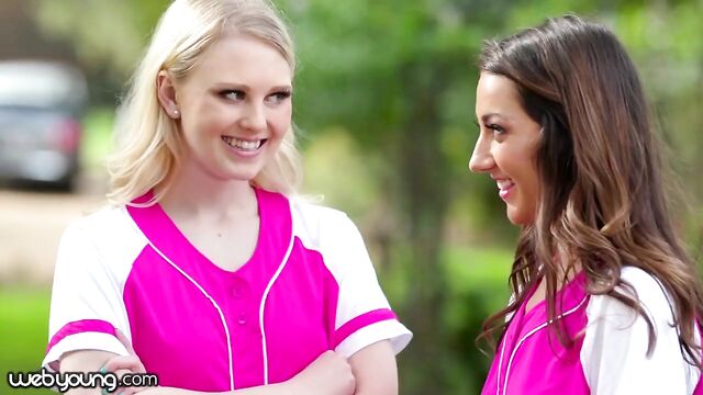 Lily Rader's Softball Training Turns Into Teen's Threesome