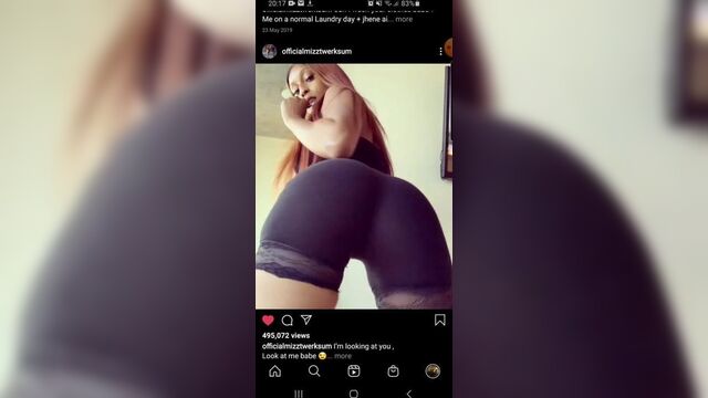 MizzTwerksum Instagram twerk compilation