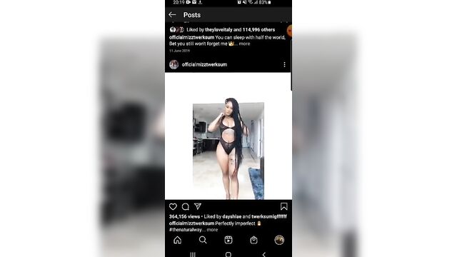 MizzTwerksum Instagram twerk compilation