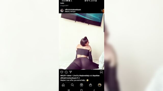 MizzTwerksum Instagram twerk compilation