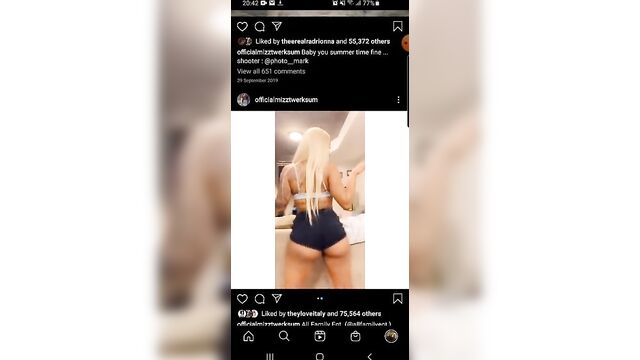 MizzTwerksum Instagram twerk compilation