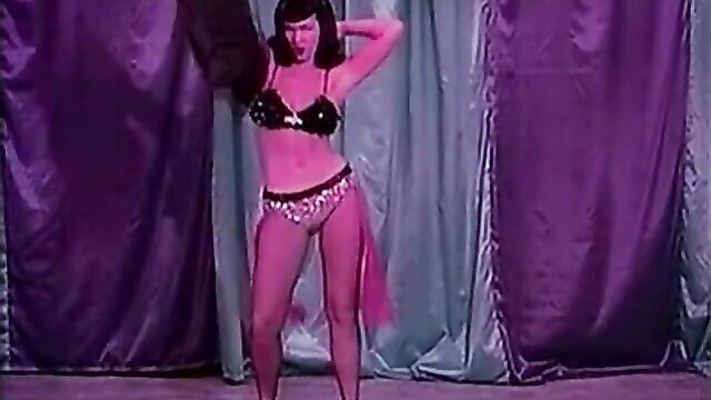 Bettie Stripping in Sparkling Clothes (1950s Vintage)