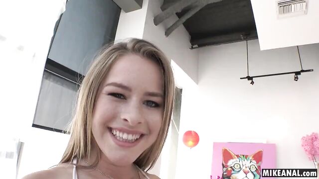 Cute Lilly Ford got her tight pussy fucked by Mike Adriano