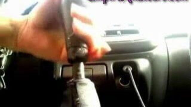 Gear Shift in Ass and Pussy