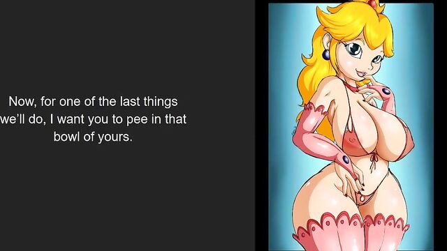 Hentai JOI - Princess Peach (Breath Holding, Piss Play)