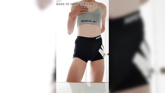 Nike Pro Shorts and Reebok Sports Bra