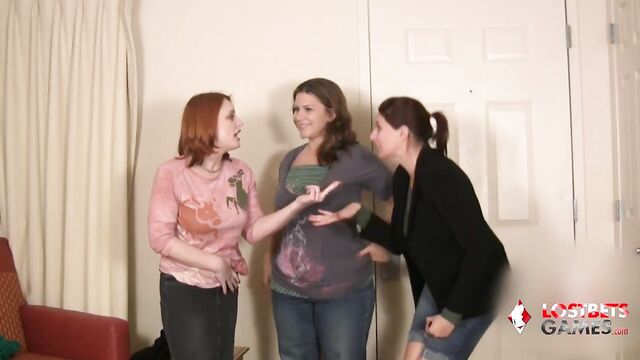 3 Busty Girls Play Strip Rock-Paper-Scissors