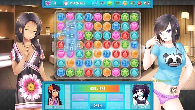 Huniepop 2 Sex with Lillian and Lailani...