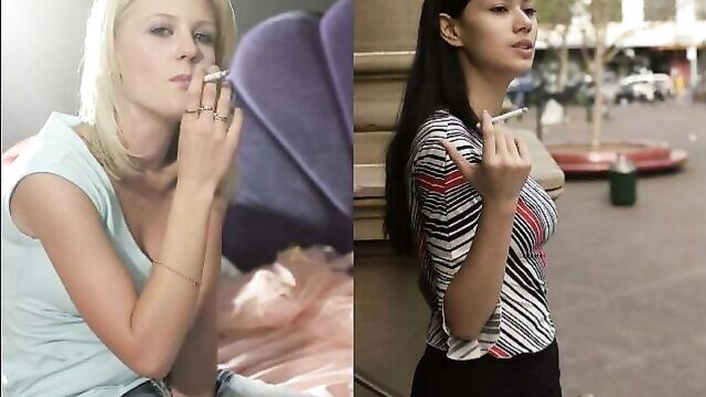 Attractive Smokers Face Off