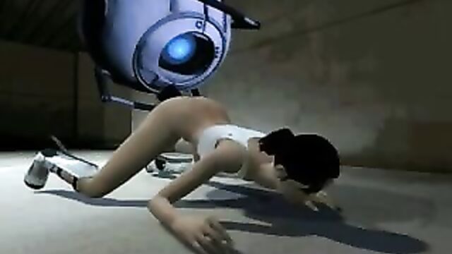 Wheatley Fucks The Out Of Chell From Portal 2