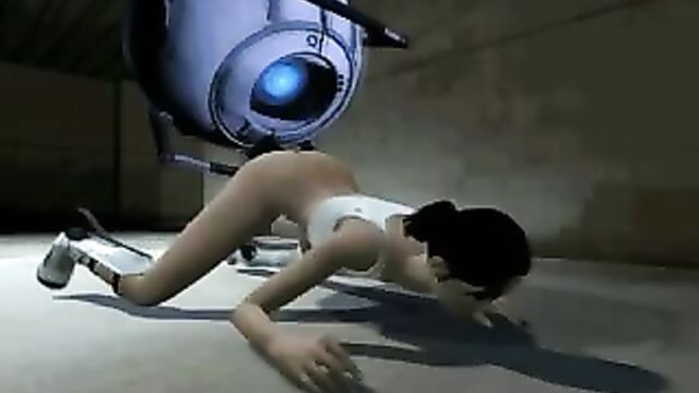 Wheatley Fucks The Out Of Chell From Portal 2