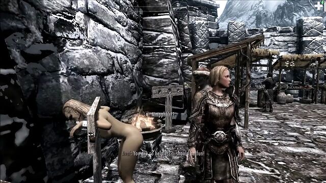 Skyrim villainess Elenwen fucked whipped pt1