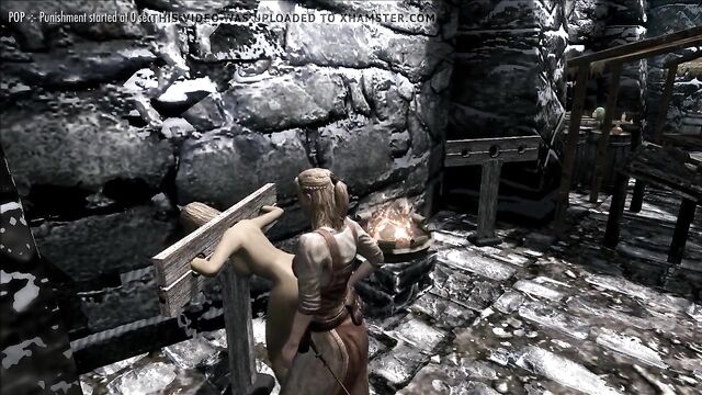 Skyrim villainess Elenwen fucked whipped pt1