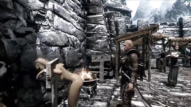 Skyrim villainess Elenwen fucked whipped pt1