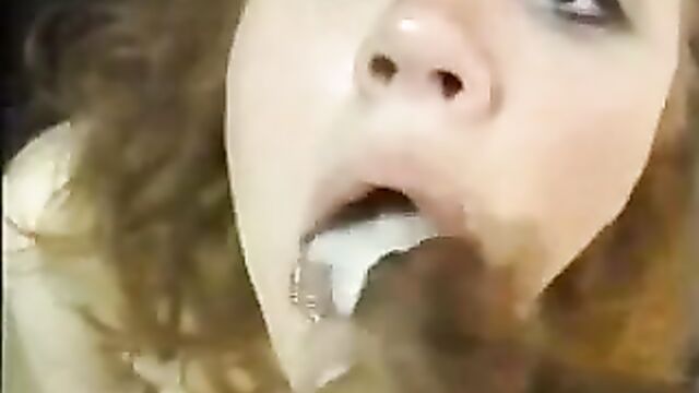 Redhead swallows cum