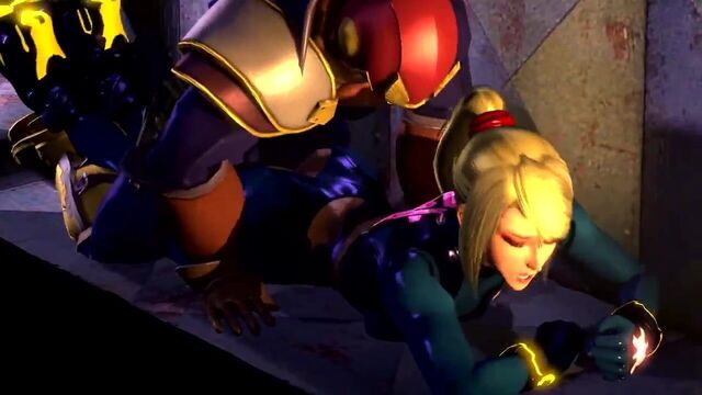 Samus show Captain Falcon her moves