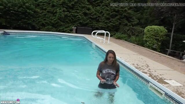 Nikki Sims Pool Cleaner Full Video Topless Big Tits