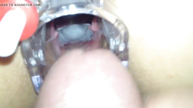 Cum inside speculum