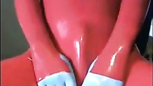 rubber suit masturbating