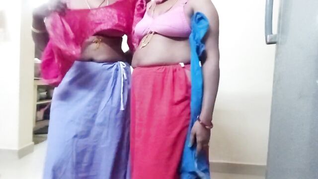 Indian tamil aunty lesbian romance show